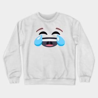 Laughing Crying Tears Emoji tee shirt group couple costume Crewneck Sweatshirt